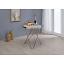 Frosted Glass Top/Champagne End Table