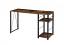 Weathered Oak/Black Writing Desk
