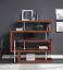 Walnut Writing Desk with Bookshelf