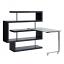 Black Writing Desk with Bookshelf