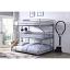 Silver Full/Twin/Queen Bunk Bed
