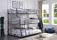 Gunmetal Twin/Full/Queen Bunk Bed