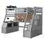 Gray Twin Loft Bed
