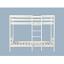 White Twin/Twin Bunk Bed