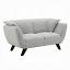 Light Gray Boucle Loveseat