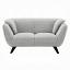 Light Gray Boucle Loveseat