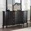 Black Dresser with Mirror