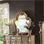 Gold Patina & Bone Mirror