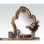 Gold Patina & Bone Mirror