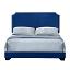 Blue Velvet Bed