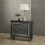 Metallic Gray Nightstand
