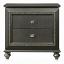 Metallic Gray Nightstand
