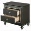 Metallic Gray Nightstand