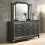 Metallic Gray Dresser with Mirror
