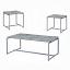 Faux Concrete Top & Silver Complete Set