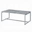 Faux Concrete Top & Silver Coffee Table