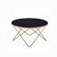 Black Glass/Champagne Coffee Table