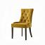 Yellow Velvet Side Chair