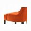 Orange Velvet Side Chair