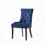 Blue Velvet Side Chair