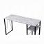 Antique White/Black Writing Desk