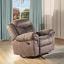 Two Tone Chocolate Glider Recliner