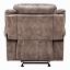 Two Tone Chocolate Glider Recliner