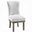 Gray Linen & Salvage Gray Side Chair
