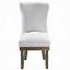 Gray Linen & Salvage Gray Side Chair