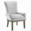 Gray Linen & Salvage Gray Arm Chair