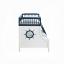 Navy Blue/White Twin/Full Bunk Bed