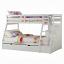 White Twin/Full Bunk Bed /w Trundle and Storage Ladder