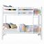 White Twin/Twin Bunk Bed