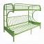 Green Twin/Full Bunk Bed