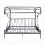 Silver Twin/Full Bunk Bed
