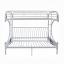 White Twin/Full Bunk Bed