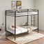 Black Twin Over Twin Bunk Bed