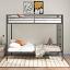 Black Twin Over Twin Bunk Bed