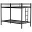 Black Twin Over Twin Bunk Bed