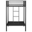 Black Twin Over Twin Bunk Bed