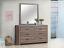 Barrel Oak Dresser with Mirror