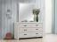 Coastal White Dresser with Mirror