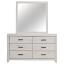 Coastal White Dresser with Mirror