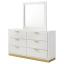 White Dresser with Mirror