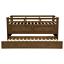 Medium Brown Bed With Trundle
