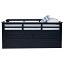 Navy Blue Bed With Trundle