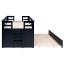 Navy Blue Bed With Trundle