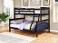Black Twin Over Full Bunk Bed