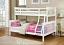 White Twin Over Full Bunk Bed