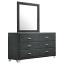 Gray Dresser with Mirror
